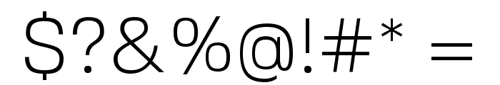 SebSlab-Light Font OTHER CHARS