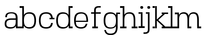 SebSlab-Light Font LOWERCASE