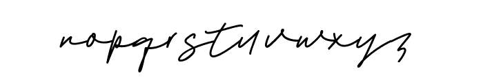 Sebastian Signature Font LOWERCASE