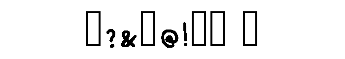 Seblak Regular Font OTHER CHARS