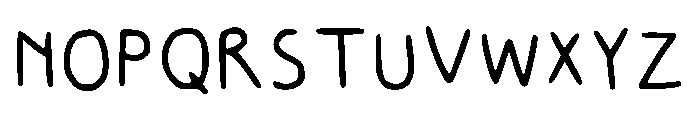 Seblak Regular Font UPPERCASE