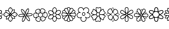 Second Flowers St Font UPPERCASE
