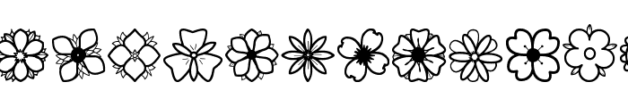 Second Flowers St Font LOWERCASE