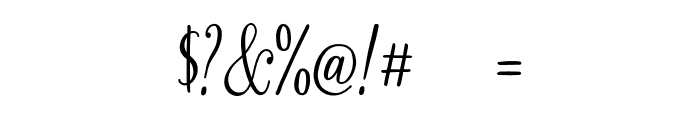 Second Mark Serif-Personal Use Regular Font OTHER CHARS