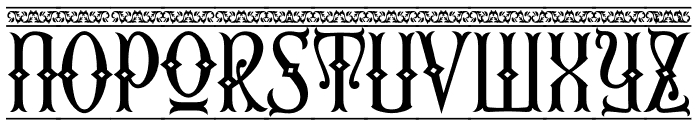 Second Reign PERSONAL USE ONLY Border Font LOWERCASE
