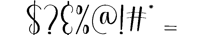 Secondary Font OTHER CHARS