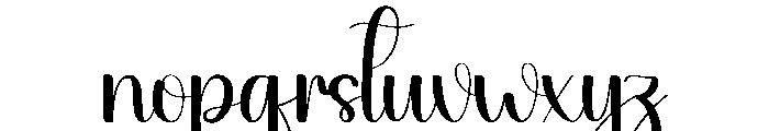 Secondary Font LOWERCASE