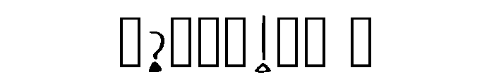Secret Language Regular Font OTHER CHARS