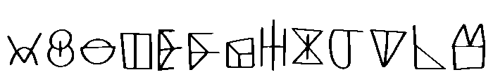 Secret Language Regular Font UPPERCASE