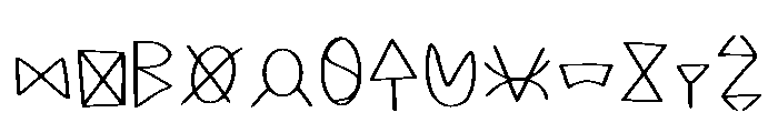 Secret Language Regular Font UPPERCASE