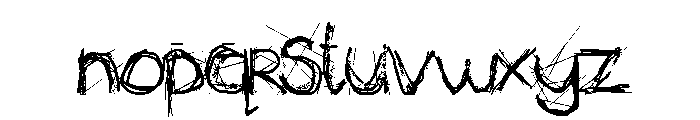 Secret Stick Font LOWERCASE