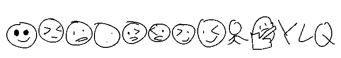 Secret neither Font UPPERCASE