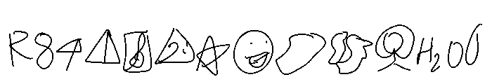 Secret neither Font UPPERCASE
