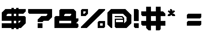 Sector 034 Regular Font OTHER CHARS
