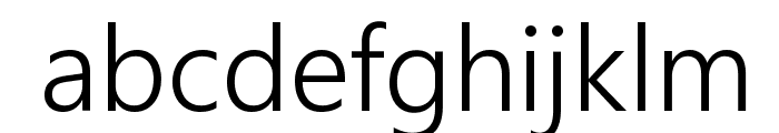 Segoe Boot Semilight Font LOWERCASE