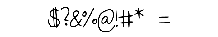 SelenasHandwriting Font OTHER CHARS