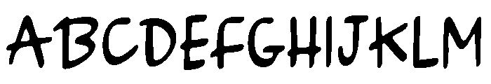 Self Confident Font UPPERCASE