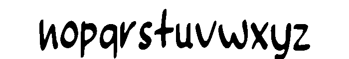 Self Confident Font LOWERCASE