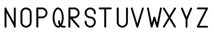Semi-Coder Font UPPERCASE