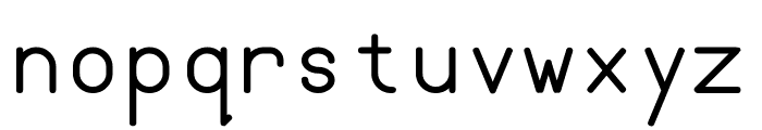 Semi-CoderT Font LOWERCASE