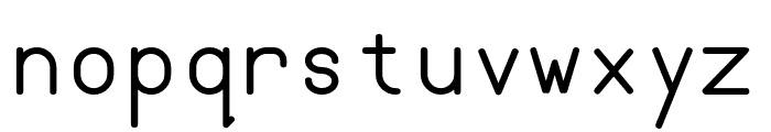 Semi-Coder Font LOWERCASE