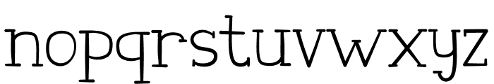Senara Font LOWERCASE