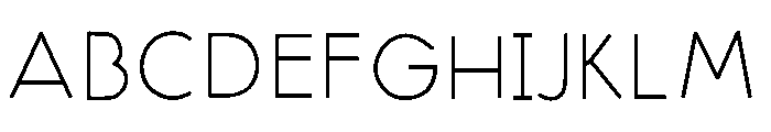 Senseless Font UPPERCASE