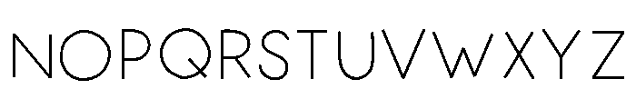 Senseless Font UPPERCASE