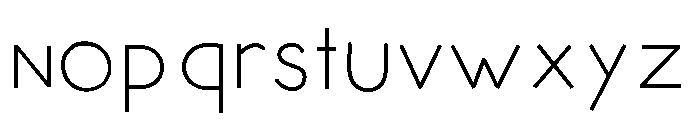 Senseless Font LOWERCASE