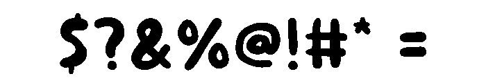 Sensota Font OTHER CHARS