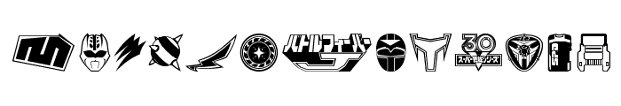 Sentai 30 Dingbats Font UPPERCASE