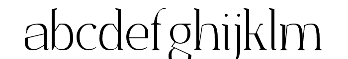 SenzaBella Thin Font LOWERCASE
