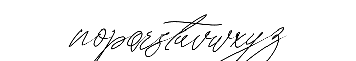 Seoulscript-Italic Font LOWERCASE