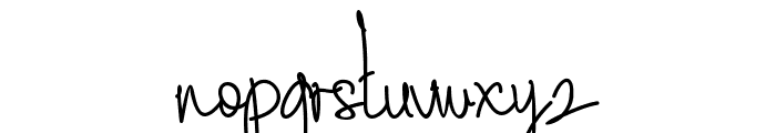 Sephia Signature Font LOWERCASE