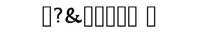 Ser Serif Regular Font OTHER CHARS