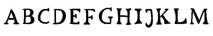 Ser Serif Regular Font UPPERCASE