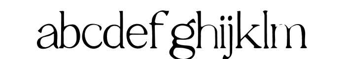 Seraphic Font LOWERCASE