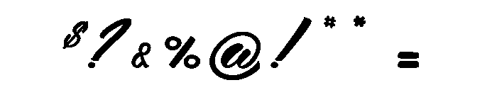 Sergio_PersonalUseOnly Font OTHER CHARS