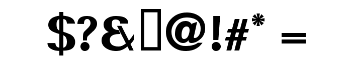 Serif Black Font OTHER CHARS