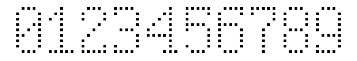 Serif Dot Digital-7 Font OTHER CHARS