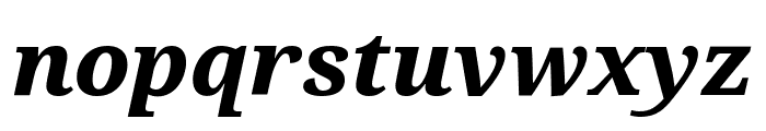 Serif ExtraBold Italic Font LOWERCASE