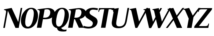 Serif Medium Italic Font UPPERCASE
