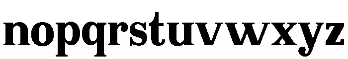 Serif Memorial Bold Font LOWERCASE