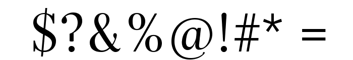 Serif-Regular Font OTHER CHARS