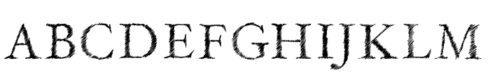 Serif Sketch Font UPPERCASE