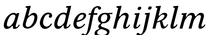 Serif6Beta-Italic Font LOWERCASE