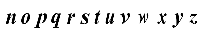 Serif Font LOWERCASE