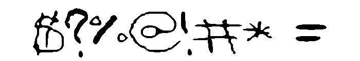 SethsHandWriting Font OTHER CHARS