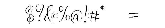 Setta Script Regular Font OTHER CHARS