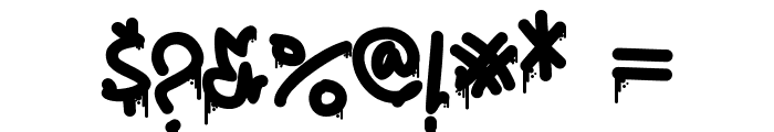 Seven Venom - Drip Drip Font OTHER CHARS